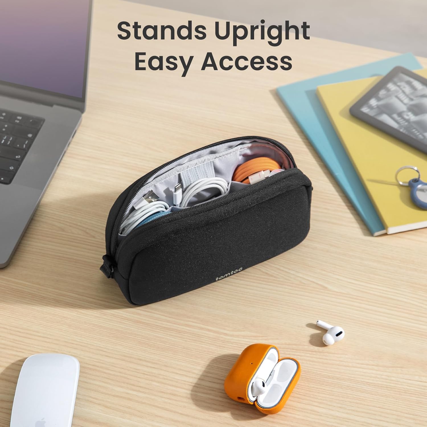Tech Accessories Travel Case - 電子機器オーガナイザー トラベルケース 防水トラベルバッグ ケーブルオーガナイザー 必需品テックポーチ アクセサリーキャリー収納
