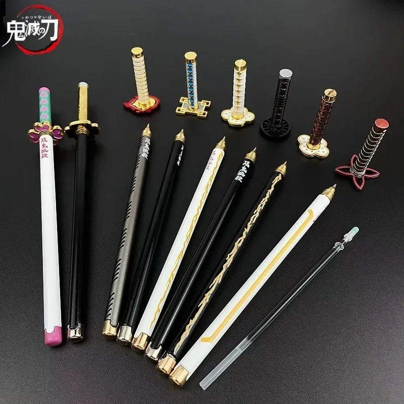 Tech Office Accessories - 20 センチメートル署名ペン三緒忍夫炭治郎合金リアルサイズボールペンアニメキャラクターアクセサリー事務用品ギフト