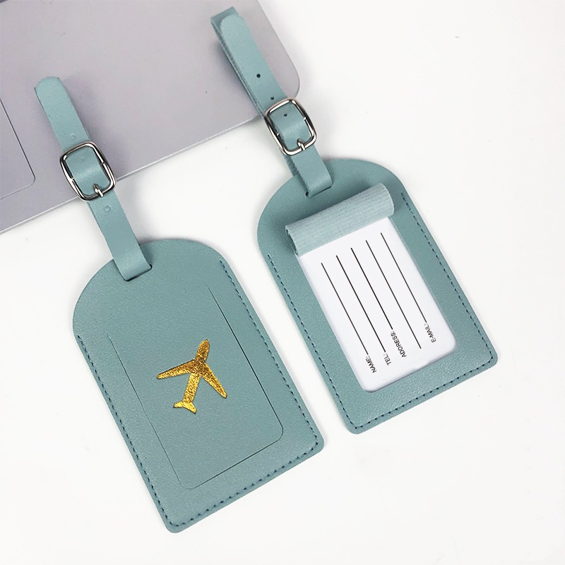 Tech Accessories For Travel - 署名付きラゲッジタグ,PUレザーラベル,キャンディーカラー