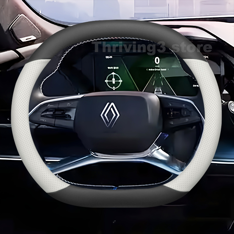 革製車のステアリングホイールカバー新しいルノーフィランテ20 - Tech Accessories Hub のレビューと価格
