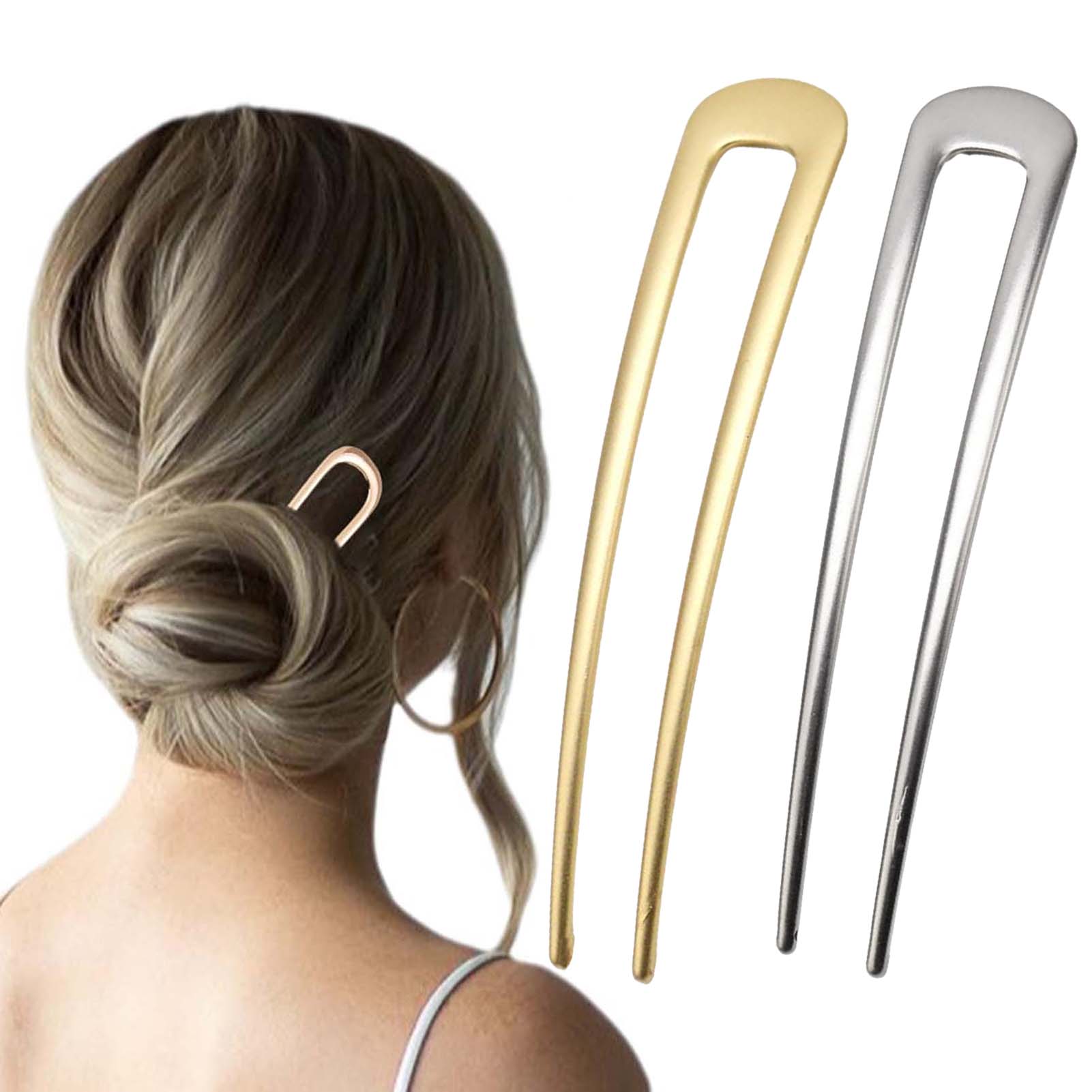 フランス製U字型ヘアピン ヴィンテージメタルヘアフォークステ - Tech Accessories For Women のレビューと価格