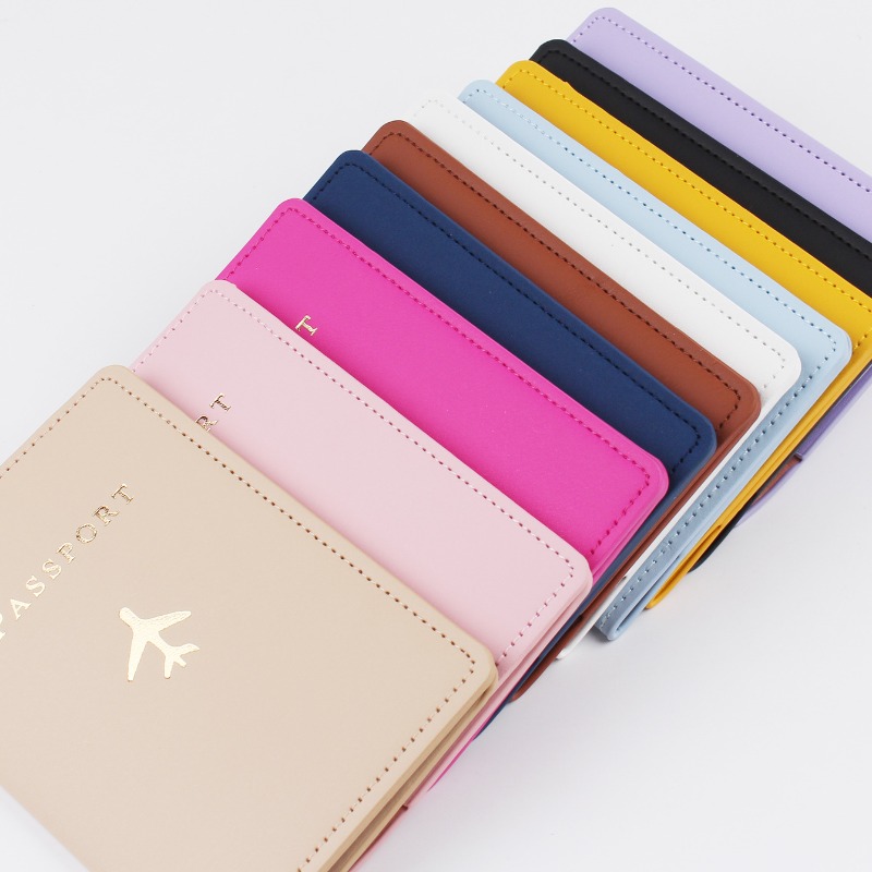 PUレザー飛行機パスポートカバーケース、カードホルダー、ファ - Tech Accessories For Travel のレビューと価格