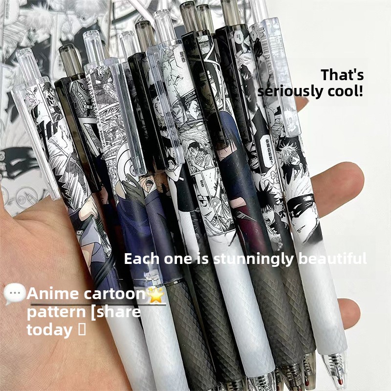 アニメナルトゲルペン可愛い漫画キャラクタープリント速乾性イン - Tech Office Accessories のレビューと価格