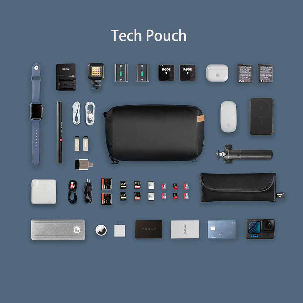 Pgytech-ケーブル、電話バッテリー、電子機器オーガナイ - Tech Accessories Storage のレビューと価格