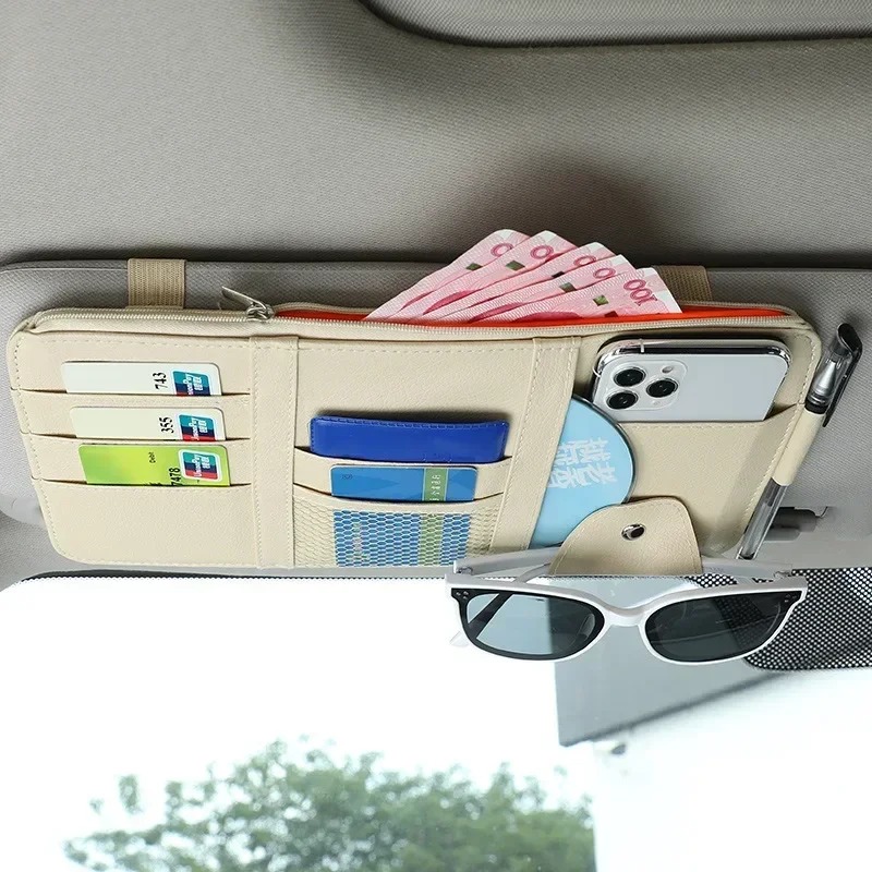 車用サンバイザーオーガナイザー マルチポケット 車内アクセサ - Tech Accessories Bag のレビューと価格