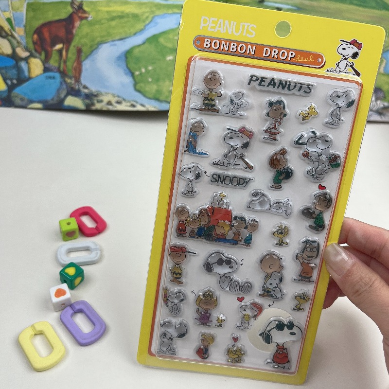 8 個かわいいスヌーピー漫画 3D レリーフ漫画アニメステッ - Tech Office Accessories のレビューと価格