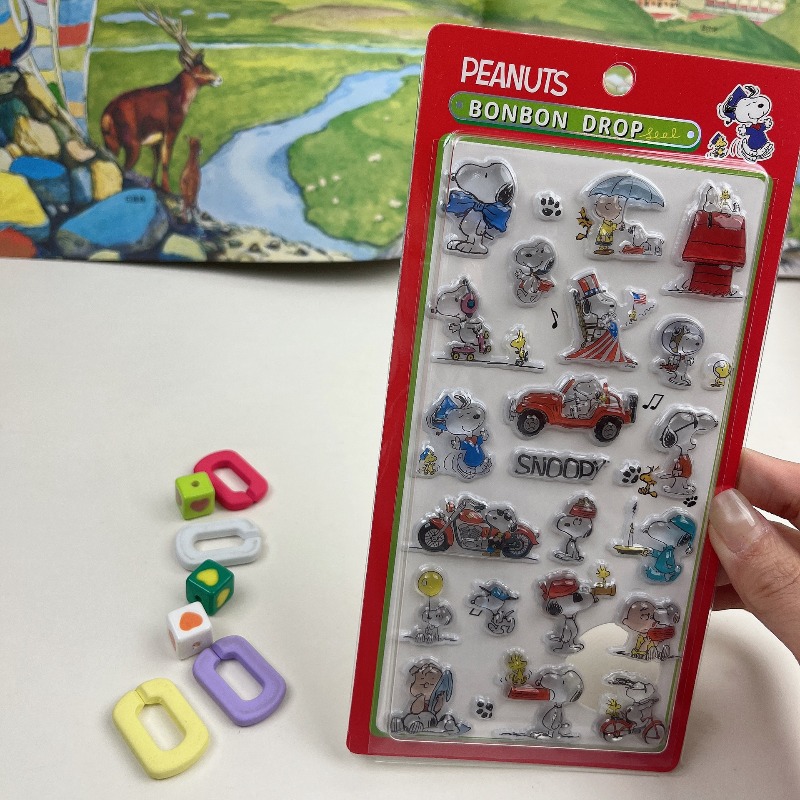 8 個かわいいスヌーピー漫画 3D レリーフ漫画アニメステッ - Tech Office Accessories のレビューと価格