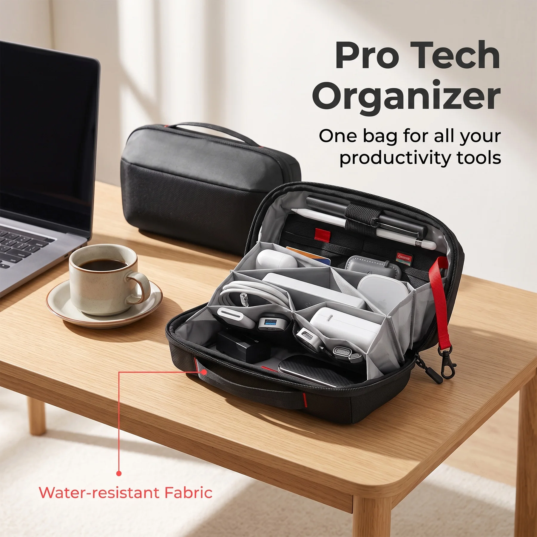 トラベルテックオーガナイザーポーチ、防水多機能電子機器アクセ - Tech Accessories For Travel のレビューと価格
