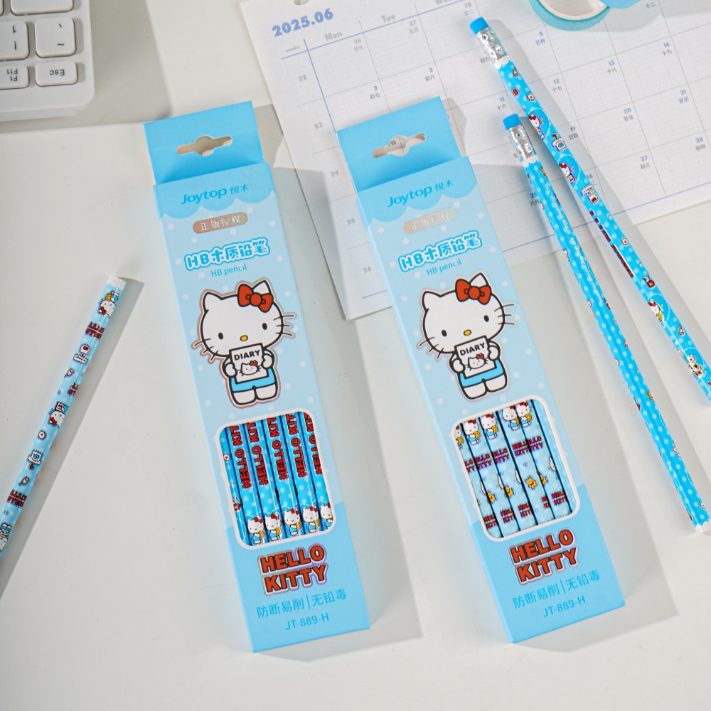 12 個本物のサンリオハローキティ HB 鉛筆漫画 Kt 猫 - Tech Office Accessories のレビューと価格