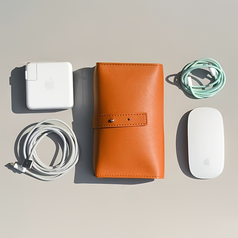 PUレザー製多機能オーガナイザー-ポータブルテックスクールア - Tech Accessories Travel Case のレビューと価格