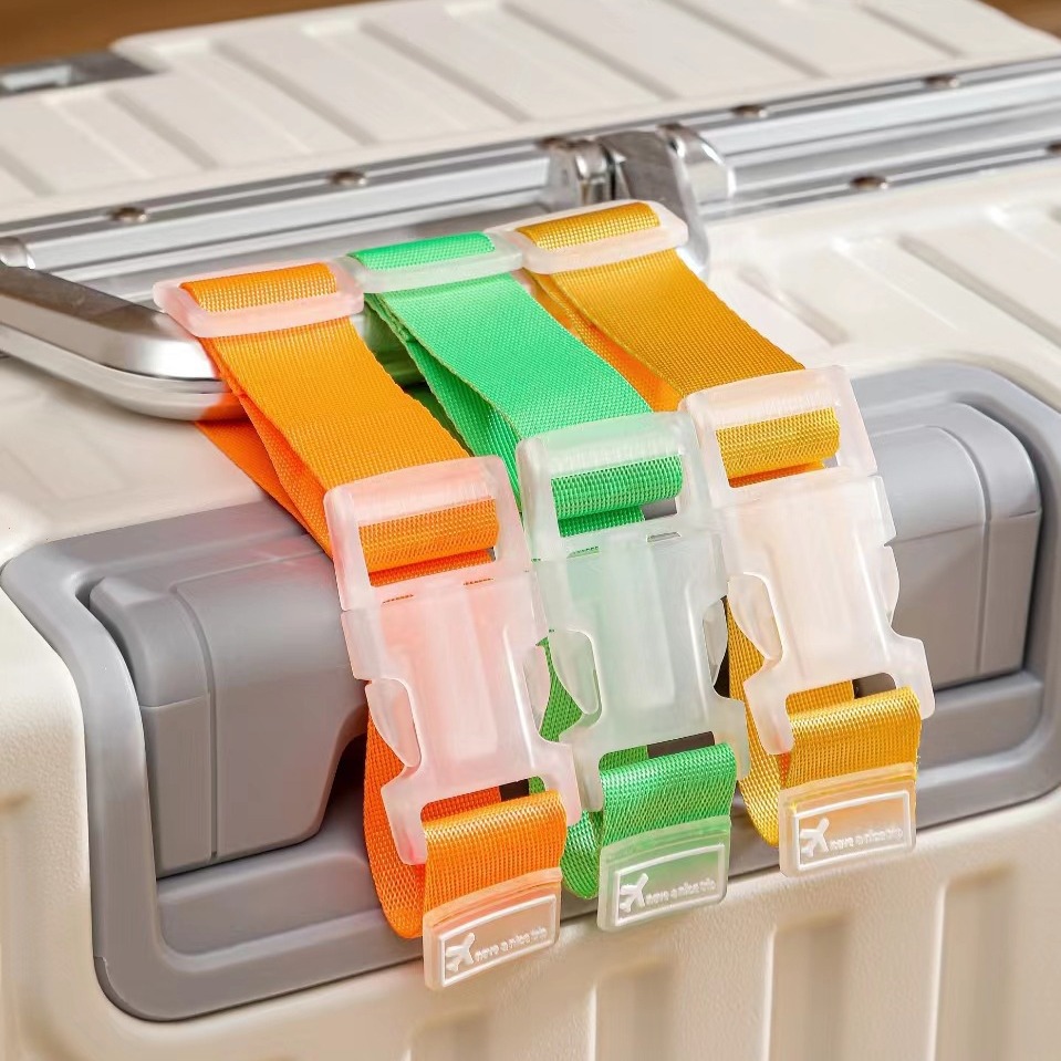 2pc カラフルな調節可能な荷物ナイロンストラップ荷物ベルト - Tech Accessories For Travel のレビューと価格