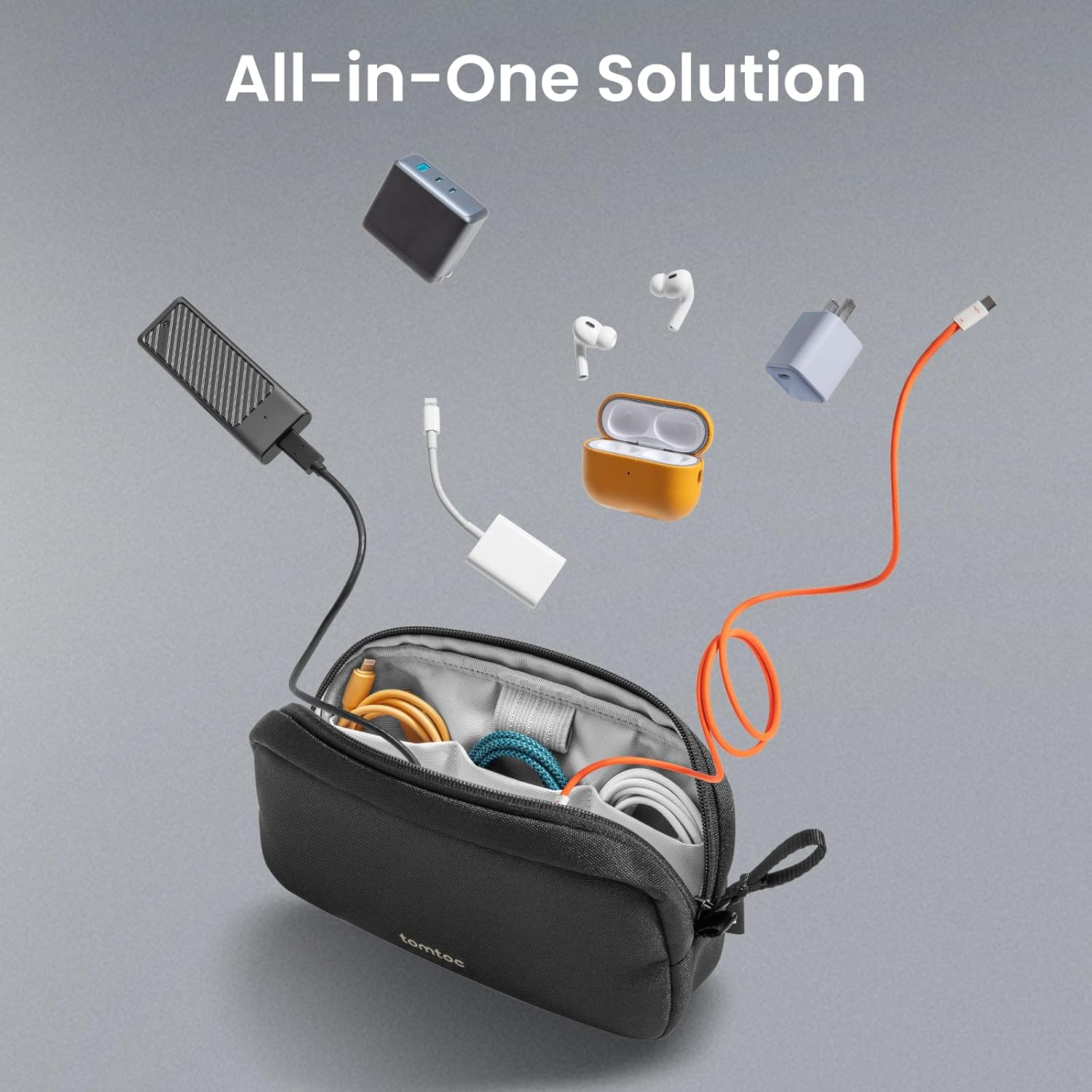電子機器オーガナイザー トラベルケース 防水トラベルバッグ  - Tech Accessories Travel Case のレビューと価格