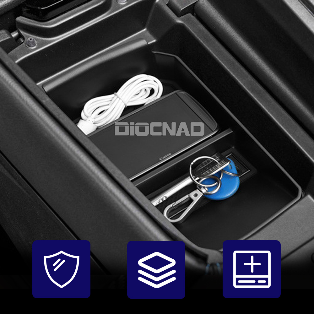 カーセンターアームレスト収納ボックス、インテリアアクセサリー - Tech Accessories Storage のレビューと価格