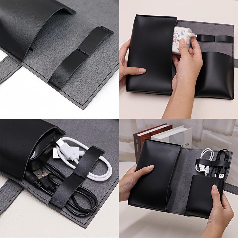 ケーブル、充電器、ペン用1個 - 耐久性のある旅行用収納PU - Tech Accessories Travel Case のレビューと価格