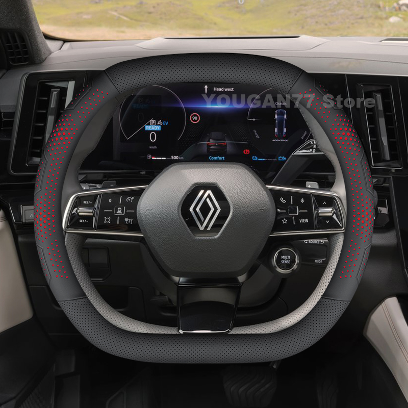 革製車のステアリングホイールカバー ルノー 5 E-Tech - Tech Accessories Hub のレビューと価格