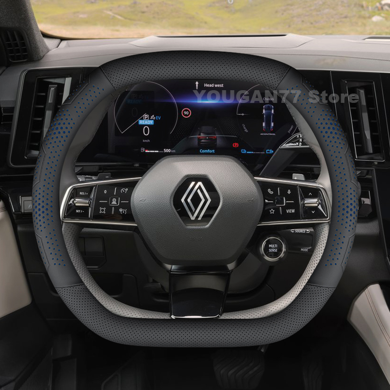 革製車のステアリングホイールカバー ルノー 5 E-Tech - Tech Accessories Hub のレビューと価格