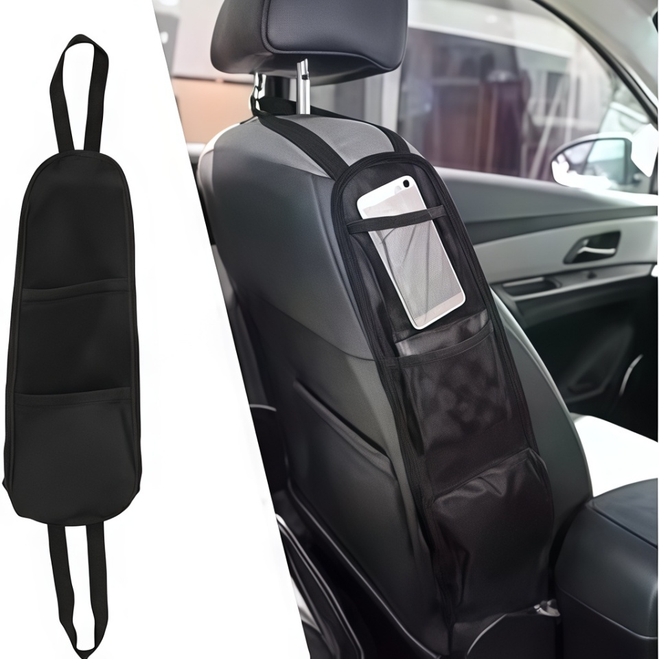 カーシートオーガナイザーポーチ - 水筒、携帯電話、必需品用 - Tech Accessories Bag のレビューと価格
