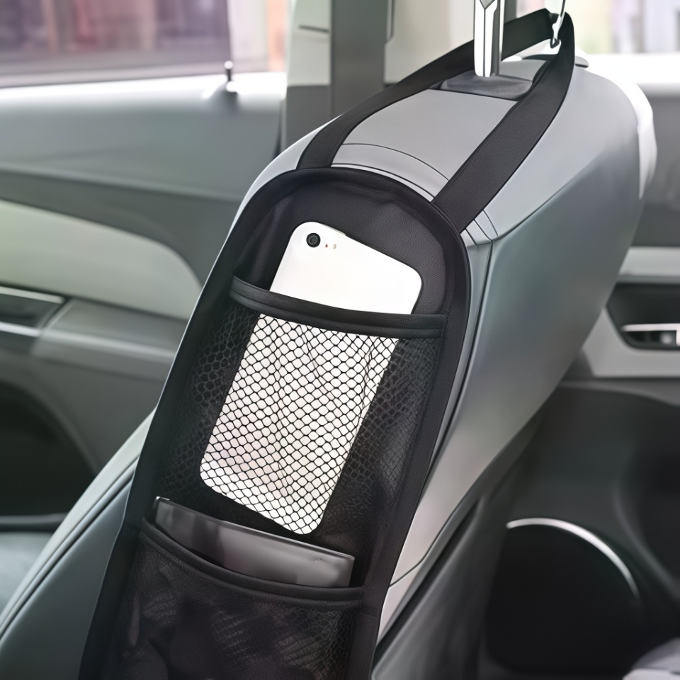 カーシートオーガナイザーポーチ - 水筒、携帯電話、必需品用 - Tech Accessories Bag のレビューと価格