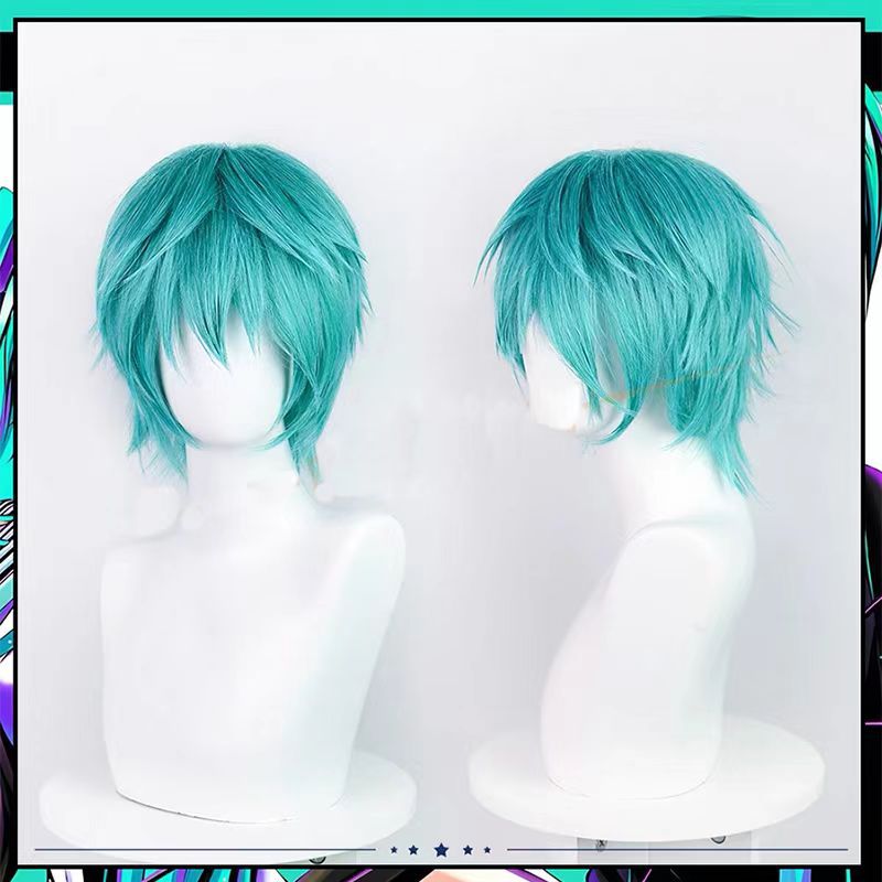 Mikuo コスプレウィッグアニメミクブルーショートヘアアク - Tech Accessories For Men のレビューと価格