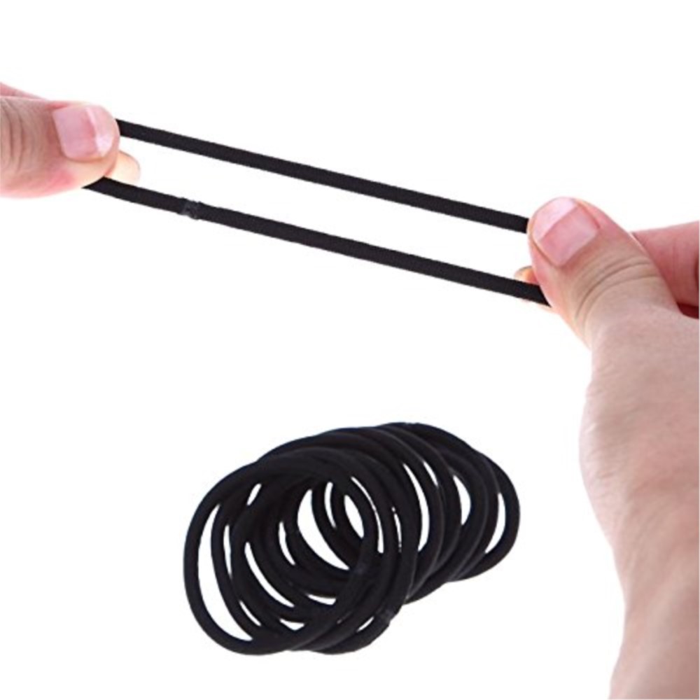 10/30/50 個 4 ミリメートル黒小さなヘアネクタイ弾 - Tech Accessories For Men のレビューと価格