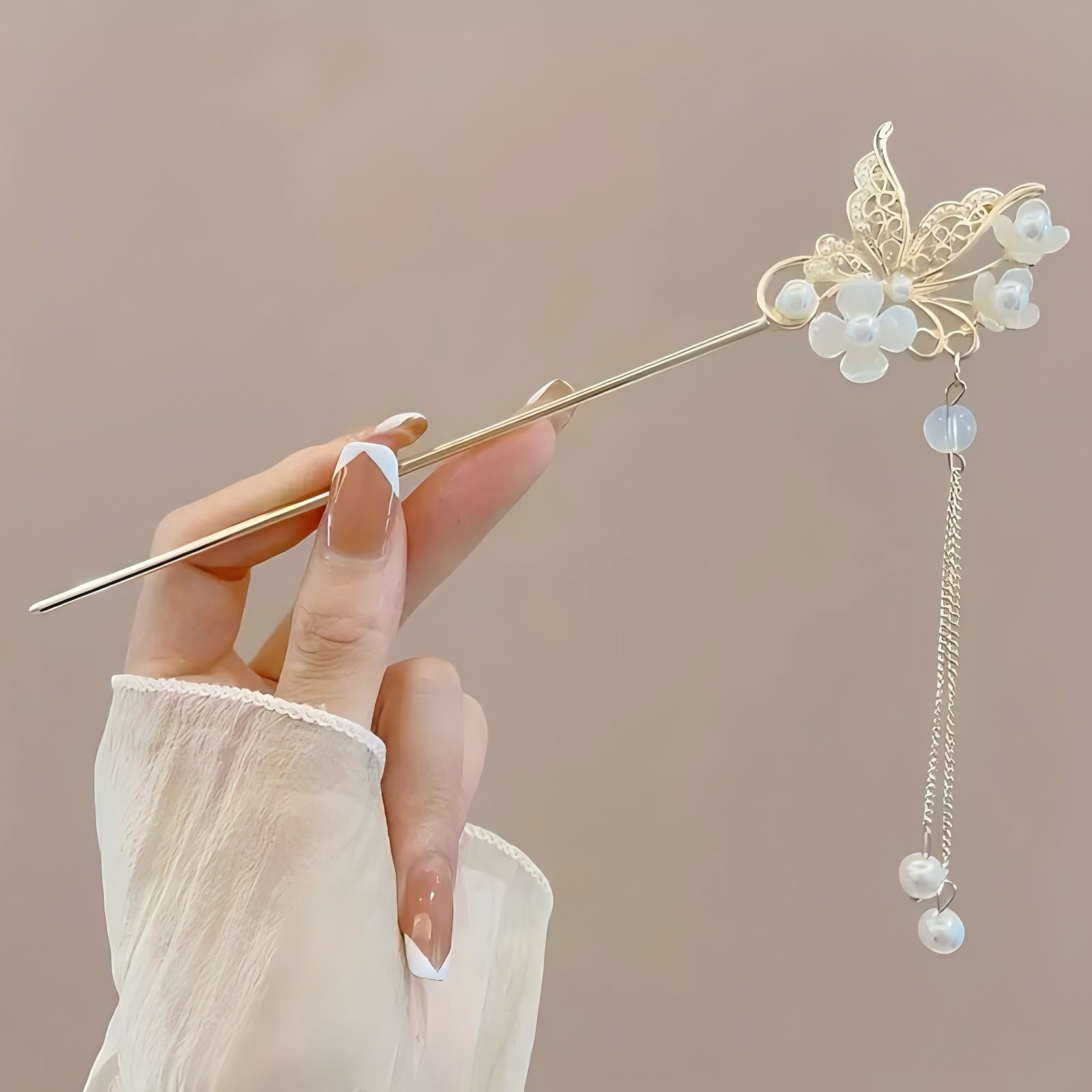 1/6 個エレガントな中国風のタッセルヘアスティック伝統的な - Tech Accessories For Women のレビューと価格