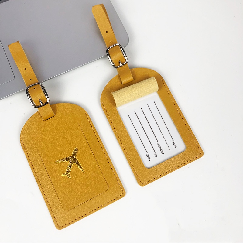 署名付きラゲッジタグ,PUレザーラベル,キャンディーカラー - Tech Accessories For Travel のレビューと価格