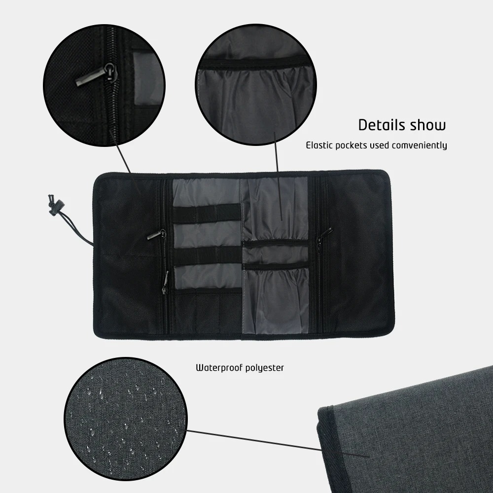 電子オーガナイザーコードポーチ、トラベルケーブル、充電器、電 - Tech Accessories Travel Case のレビューと価格