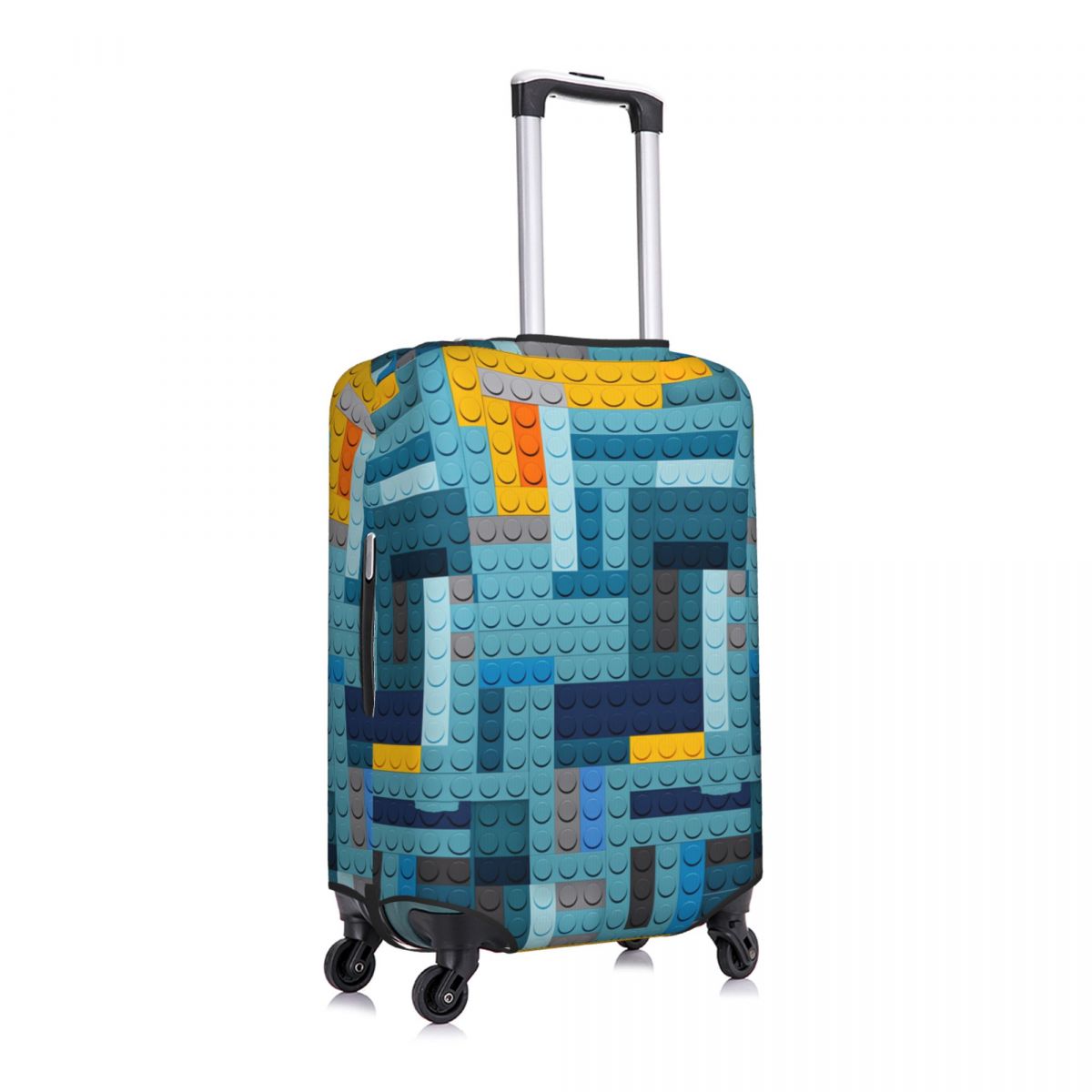 ブルーテックピクセルビルディングブロックテクスチャスーツケー - Tech Accessories For Travel のレビューと価格